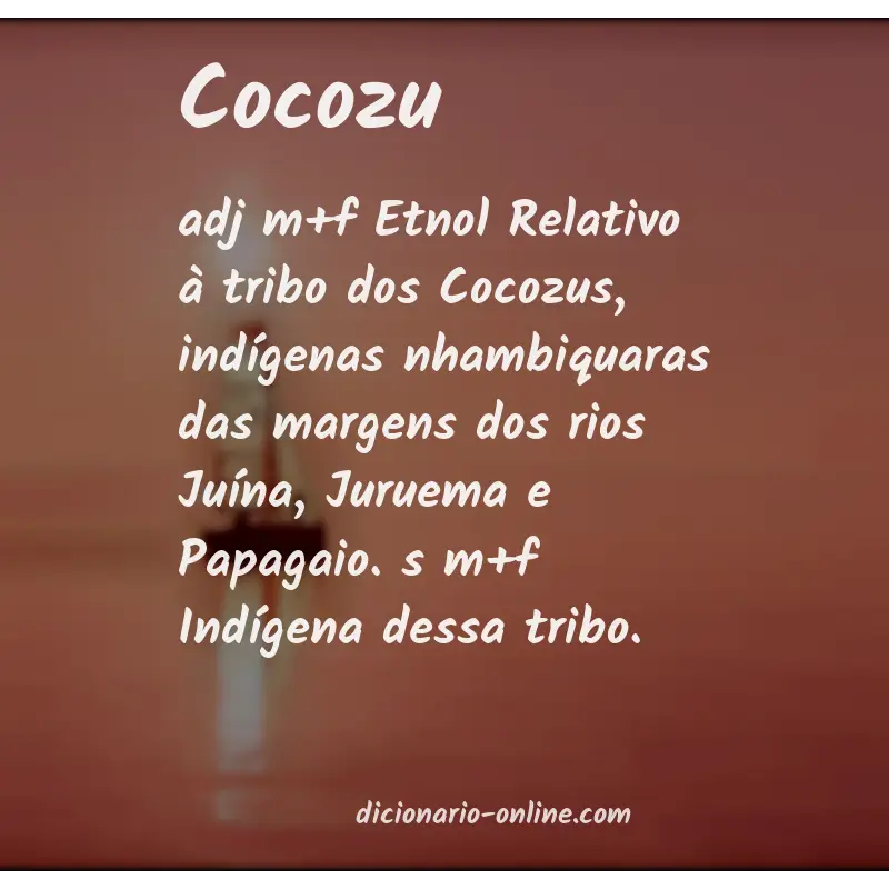 Significado de cocozu