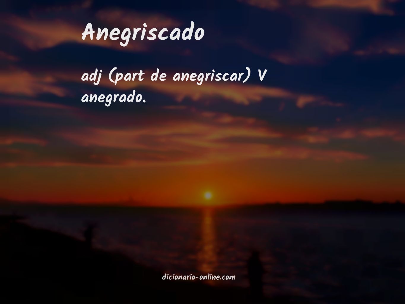 Significado de anegriscado