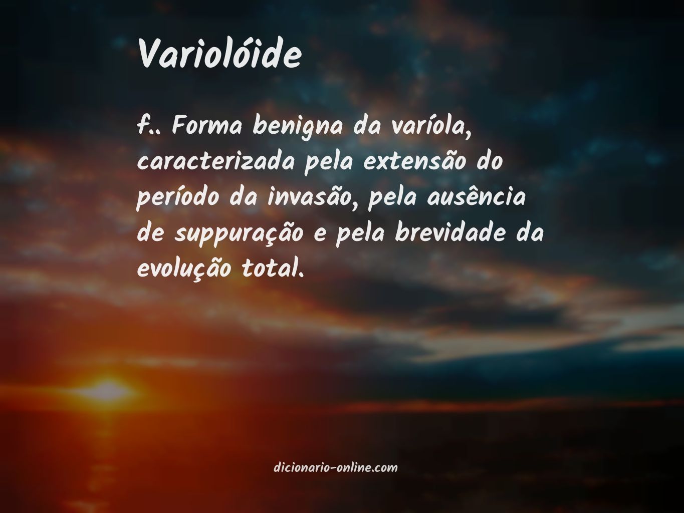 Significado de variolóide