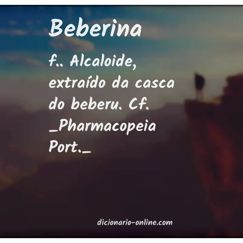 Significado de beberina