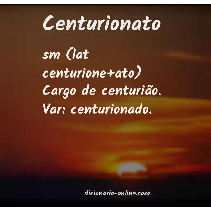 Significado de centurionato