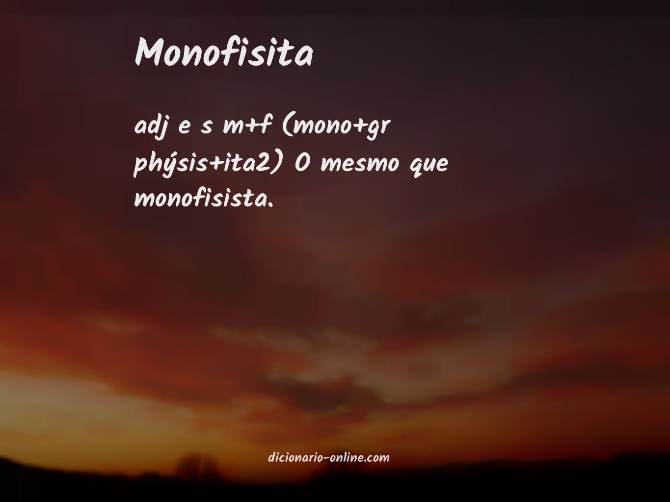 Significado de monofisita