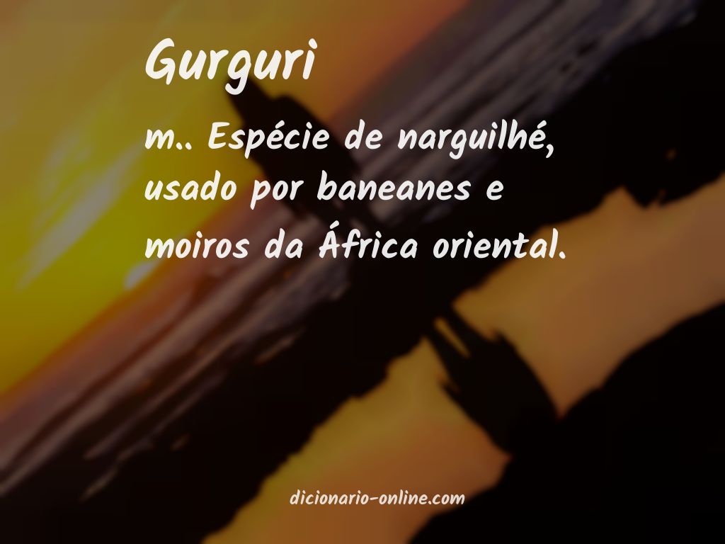 Significado de gurguri