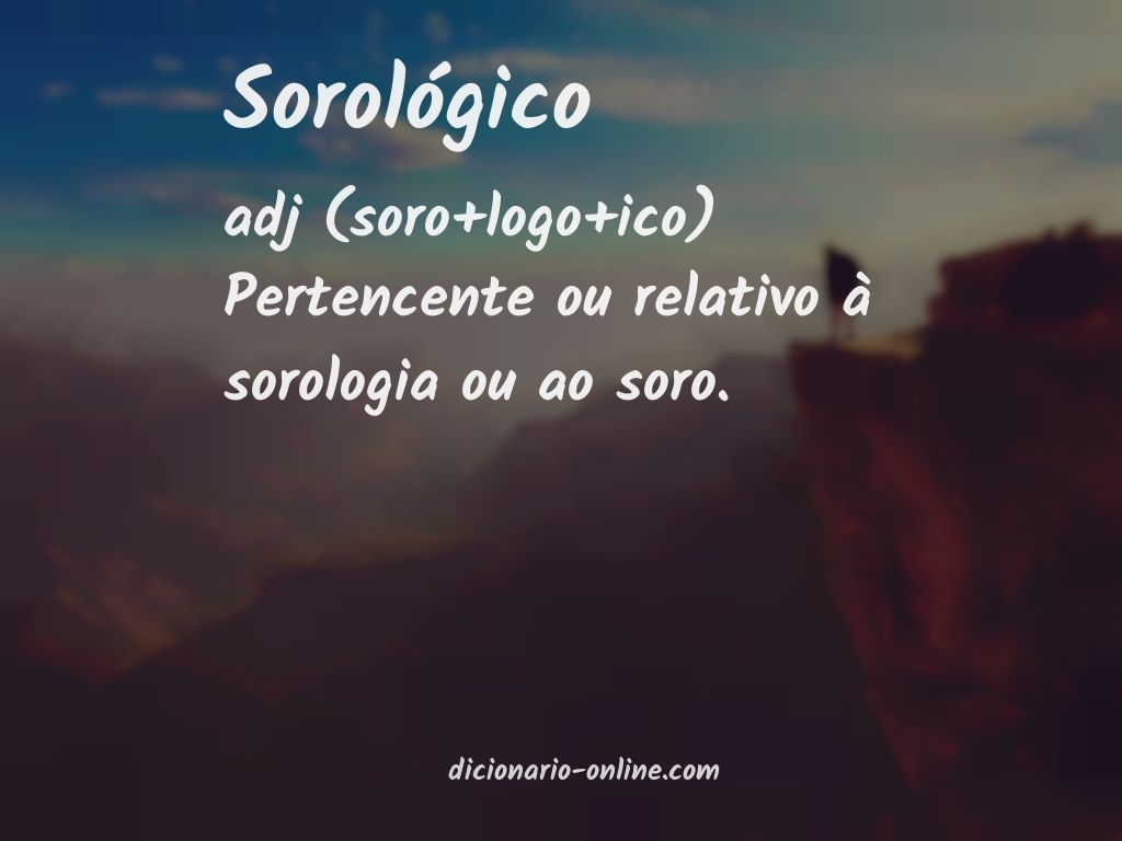 Significado de sorológico