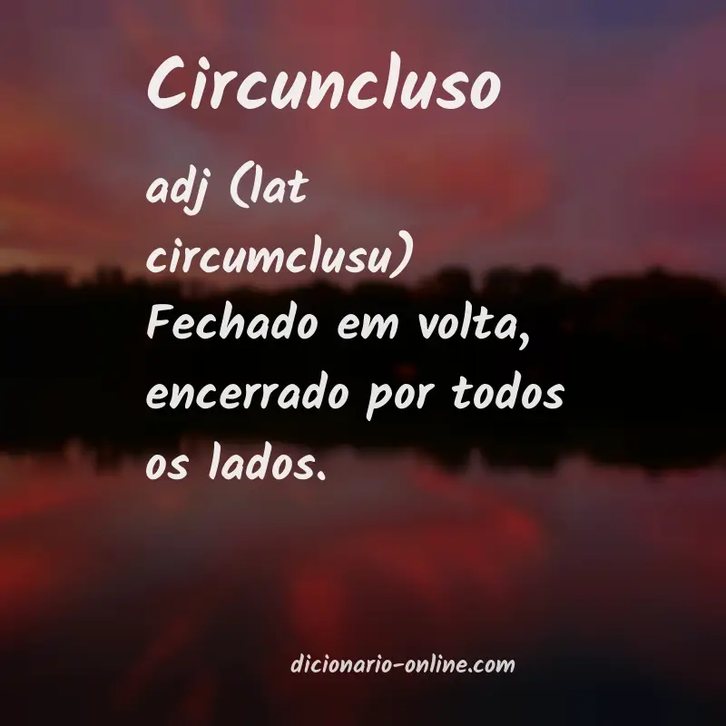 Significado de circuncluso