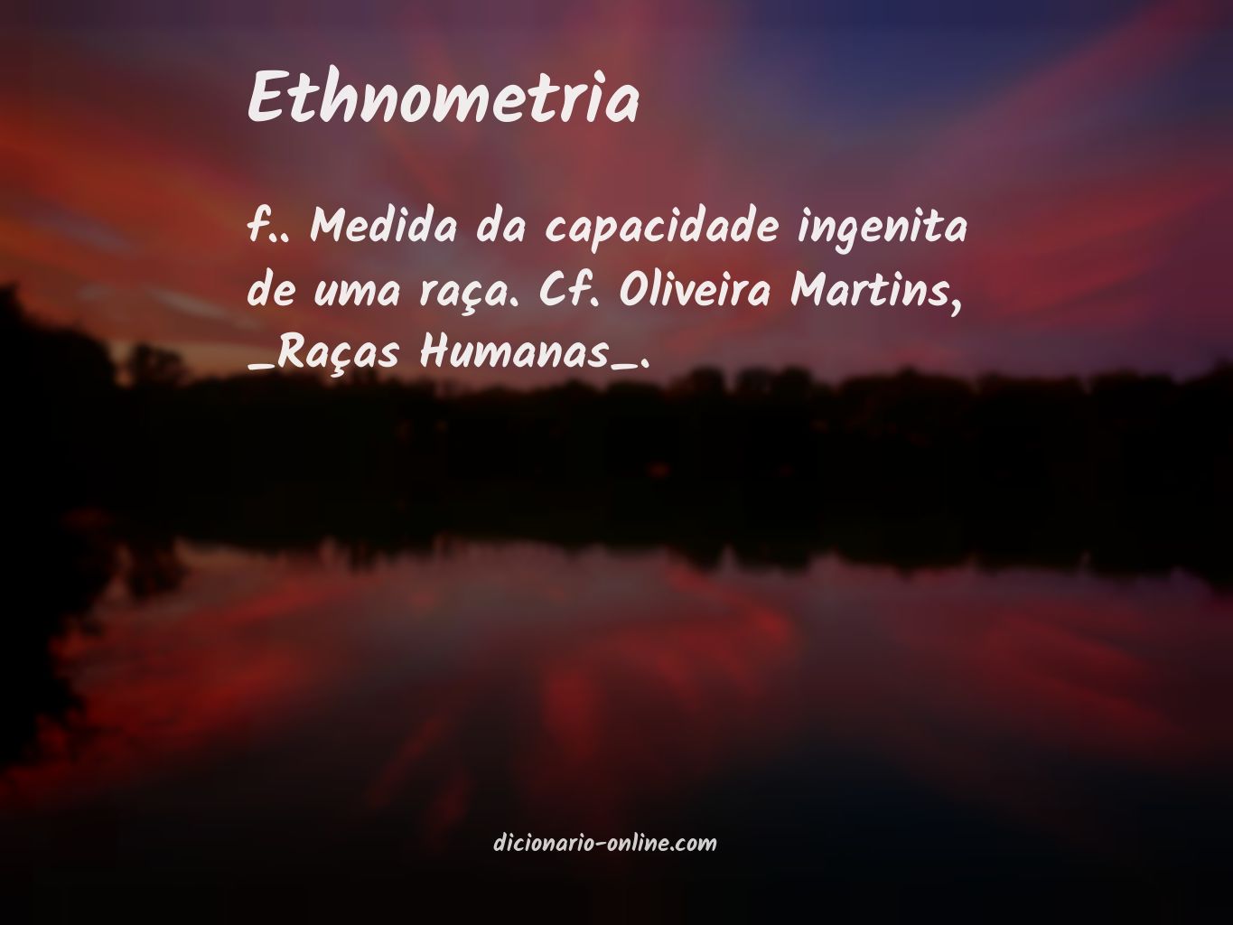 Significado de ethnometria