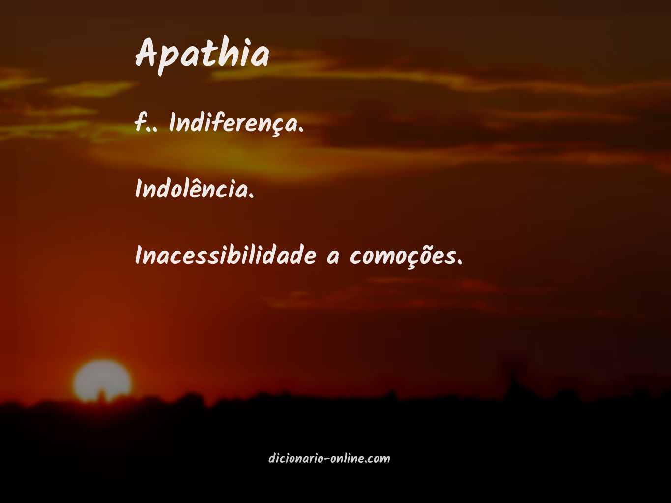 Significado de apathia