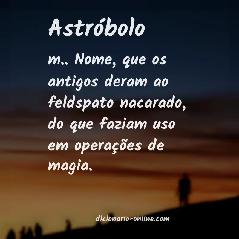 Significado de astróbolo