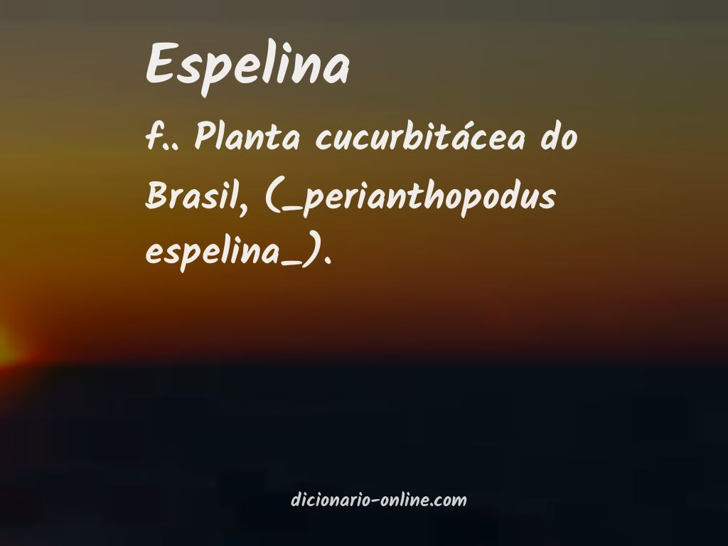 Significado de espelina