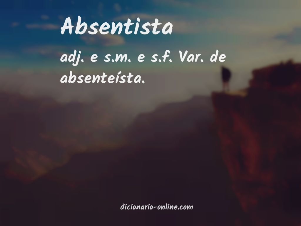 Significado de absentista