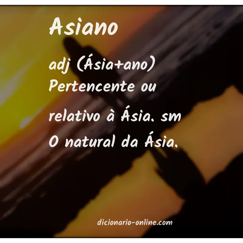 Significado de asiano