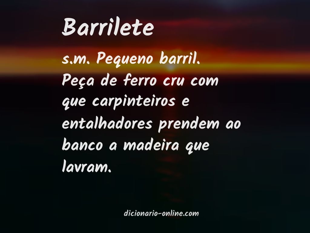 Significado de barrilete