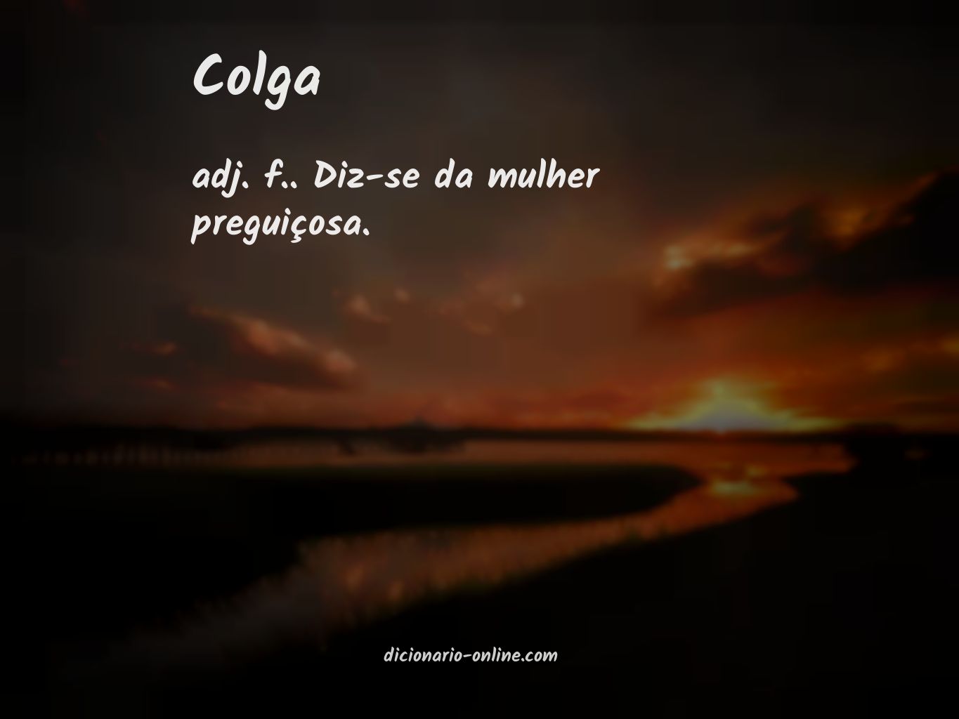 Significado de colga