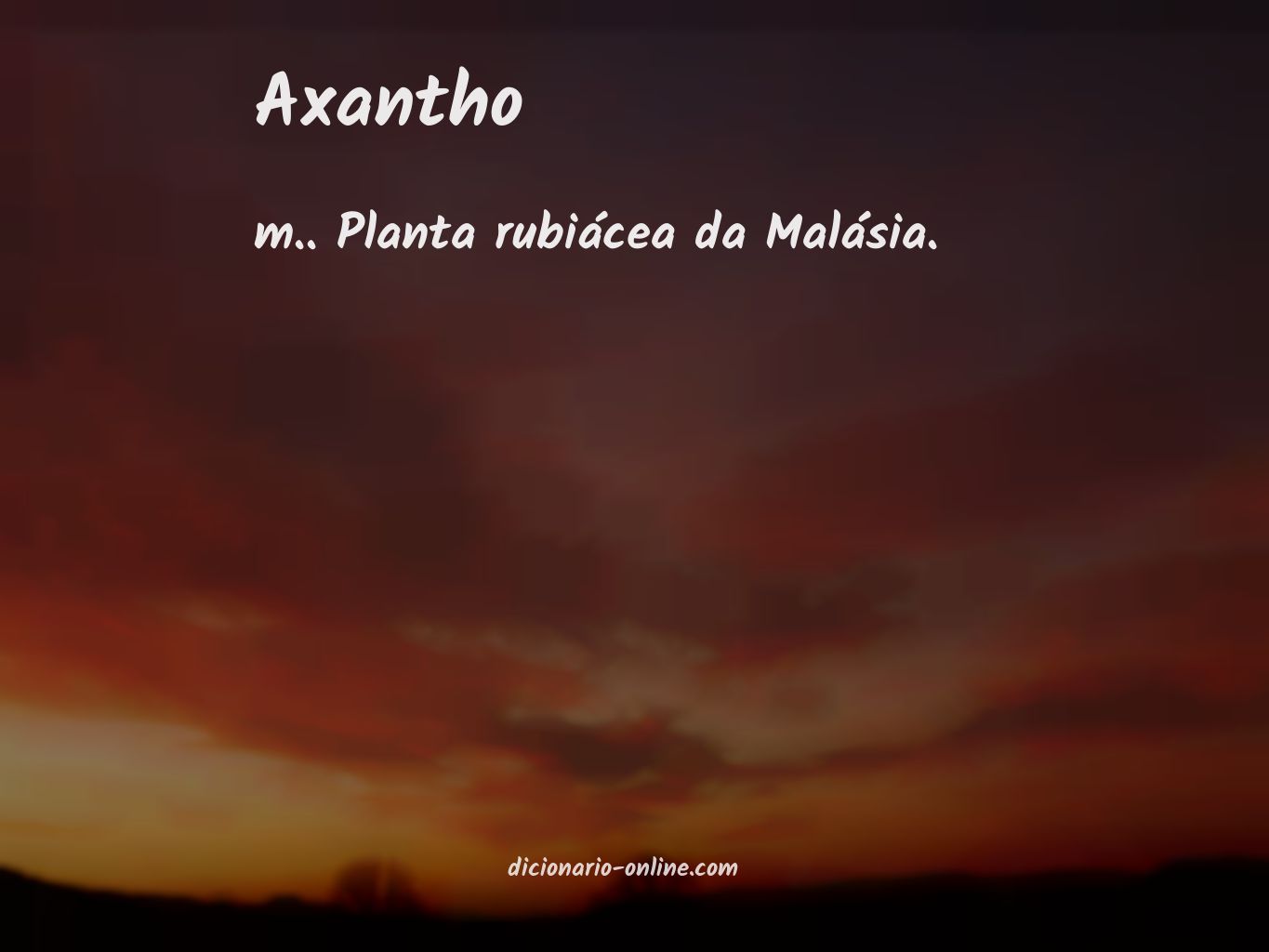 Significado de axantho