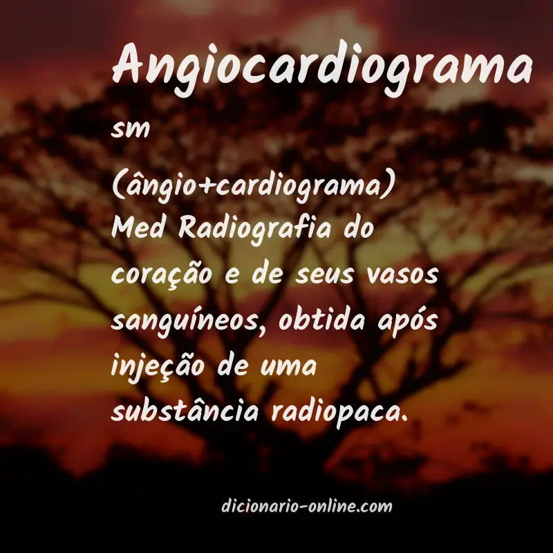 Significado de angiocardiograma