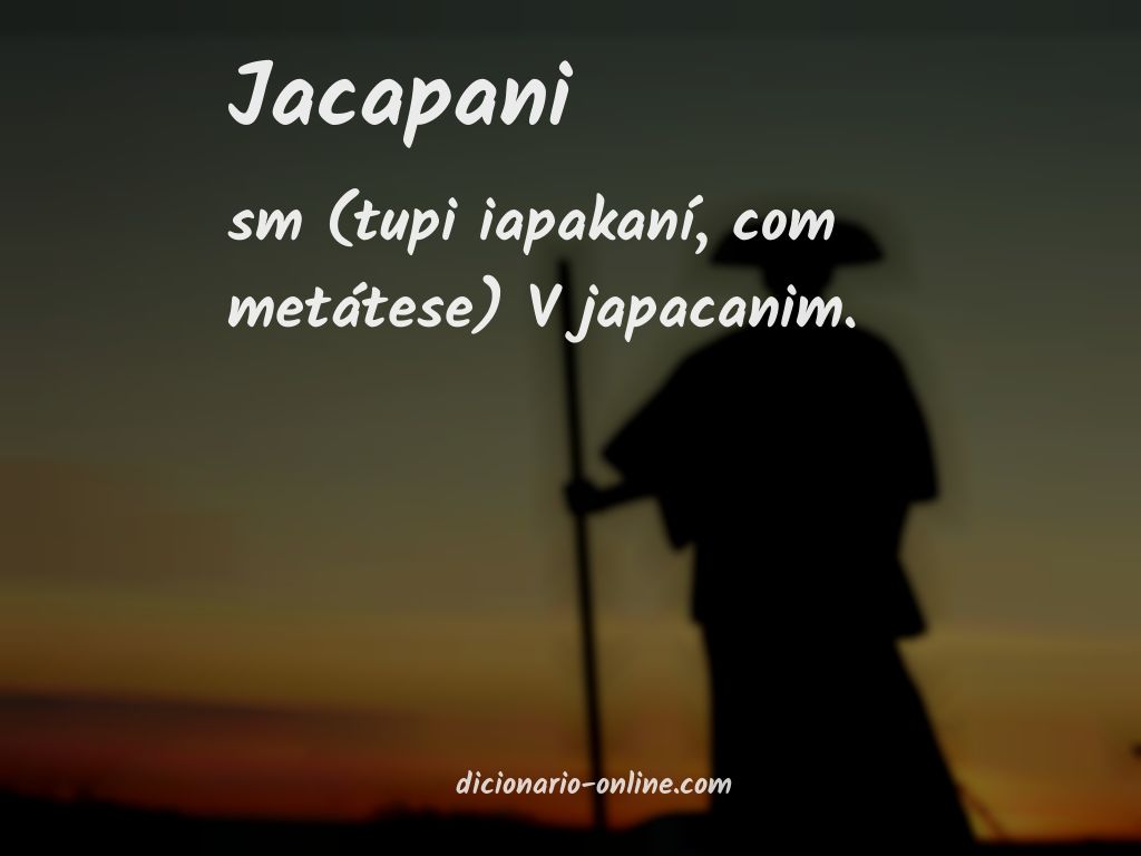 Significado de jacapani