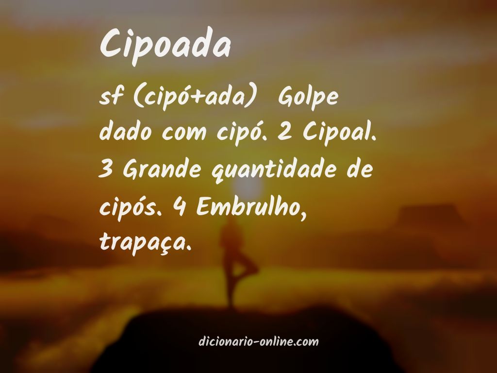 Significado de cipoada