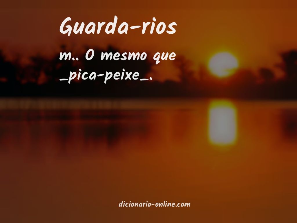 Significado de guarda-rios