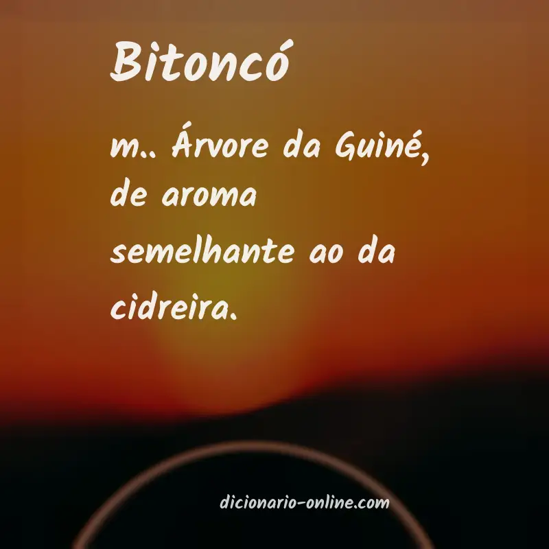 Significado de bitoncó