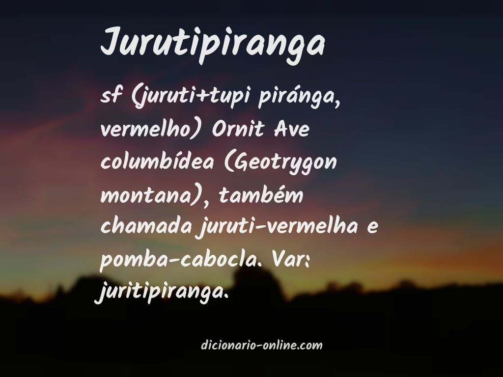 Significado de jurutipiranga