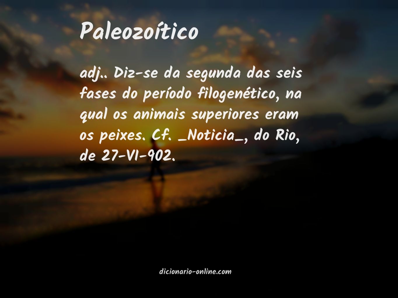 Significado de paleozoítico