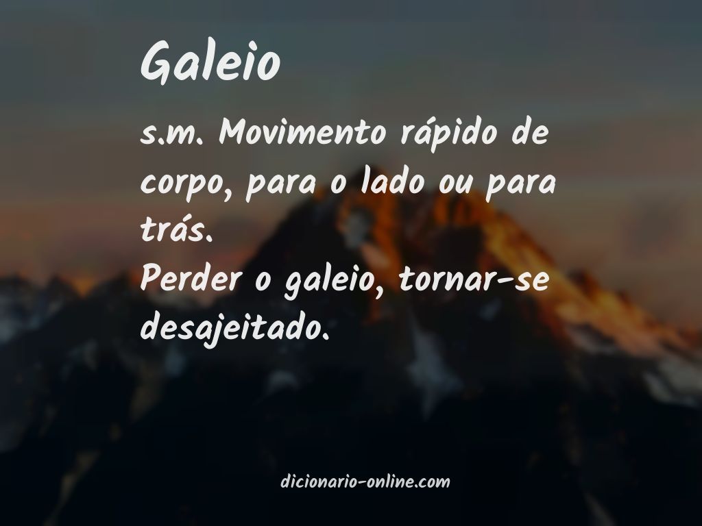 Significado de galeio