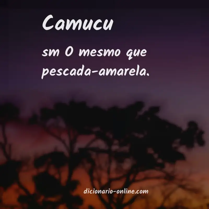 Significado de camucu