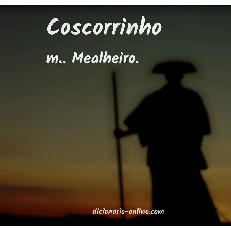 Significado de coscorrinho