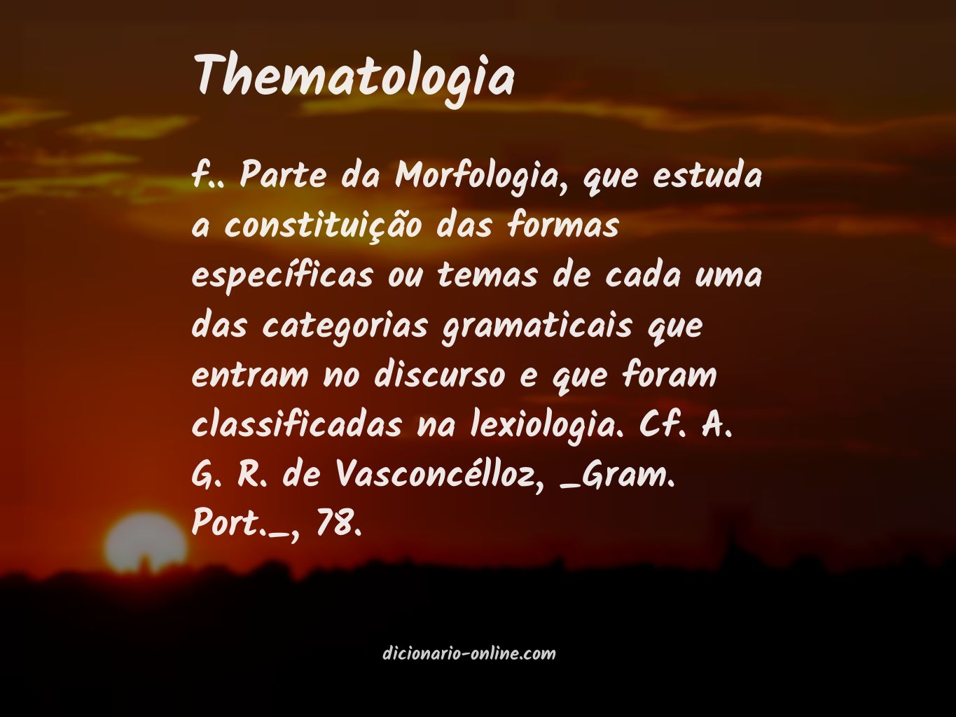 Significado de thematologia