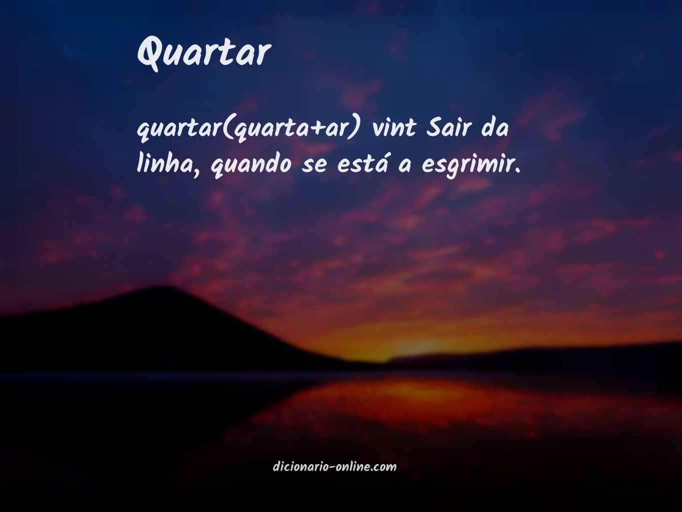 Significado de quartar