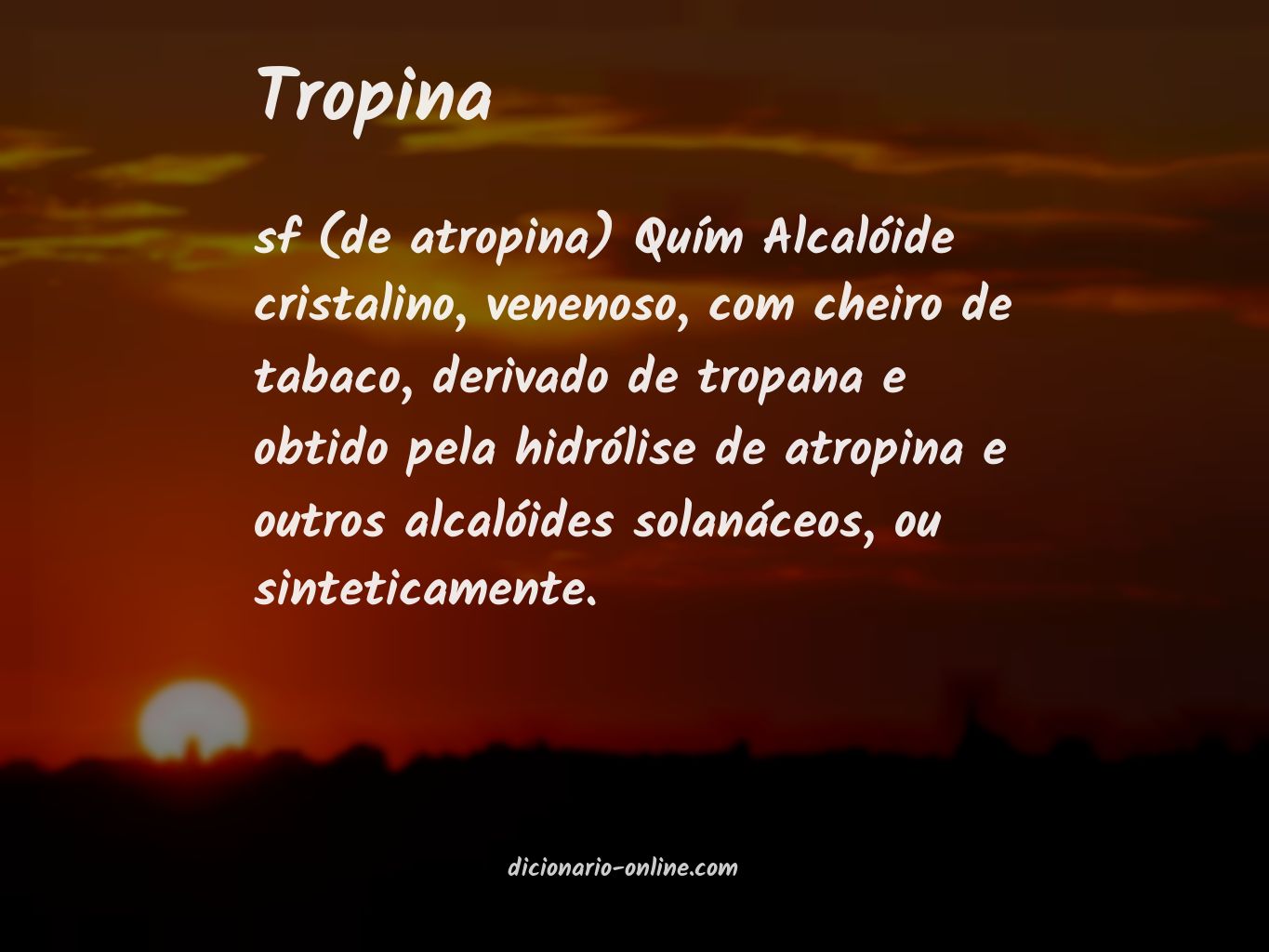 Significado de tropina