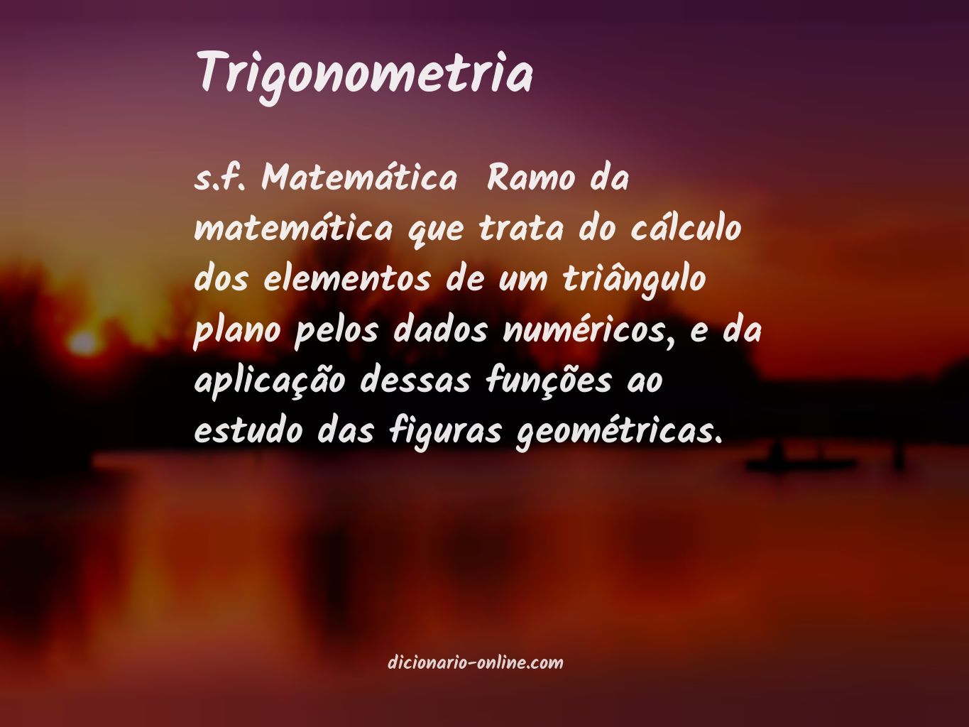 Significado de trigonometria