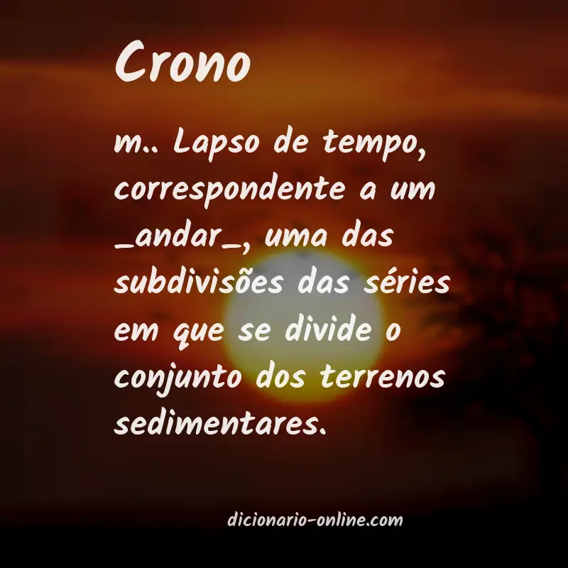 Significado de crono