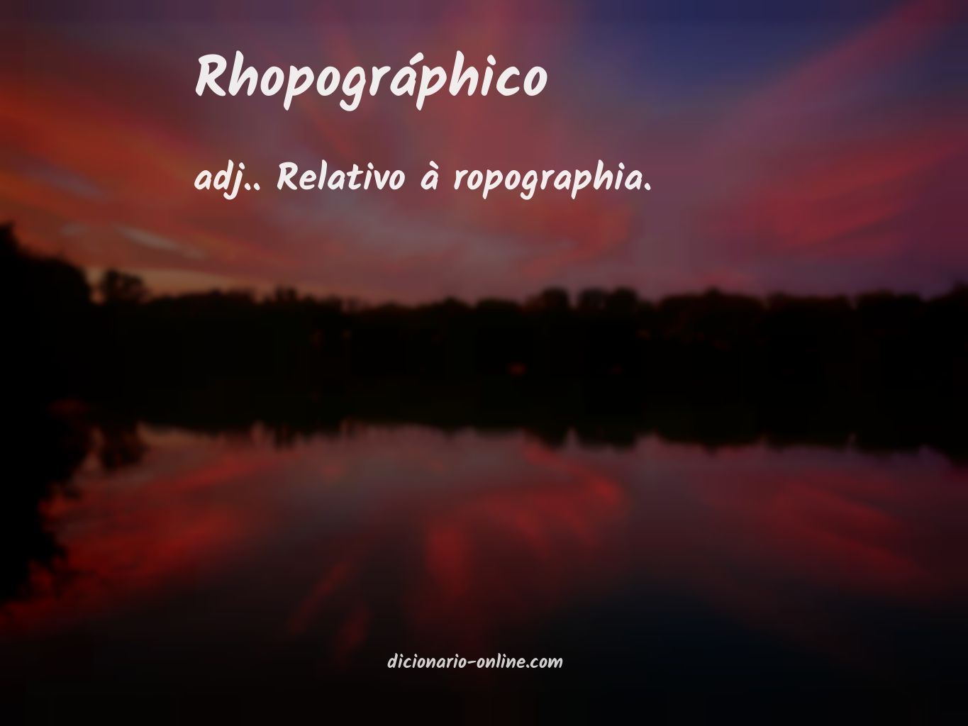 Significado de rhopográphico