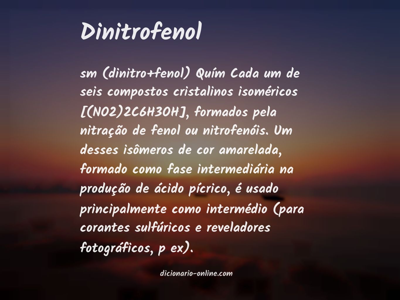 Significado de dinitrofenol