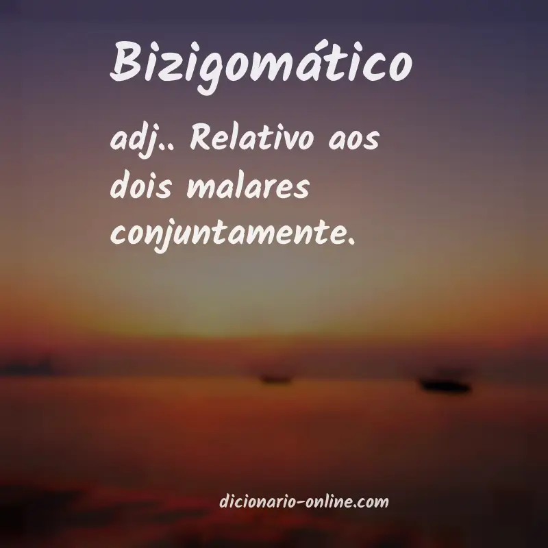 Significado de bizigomático