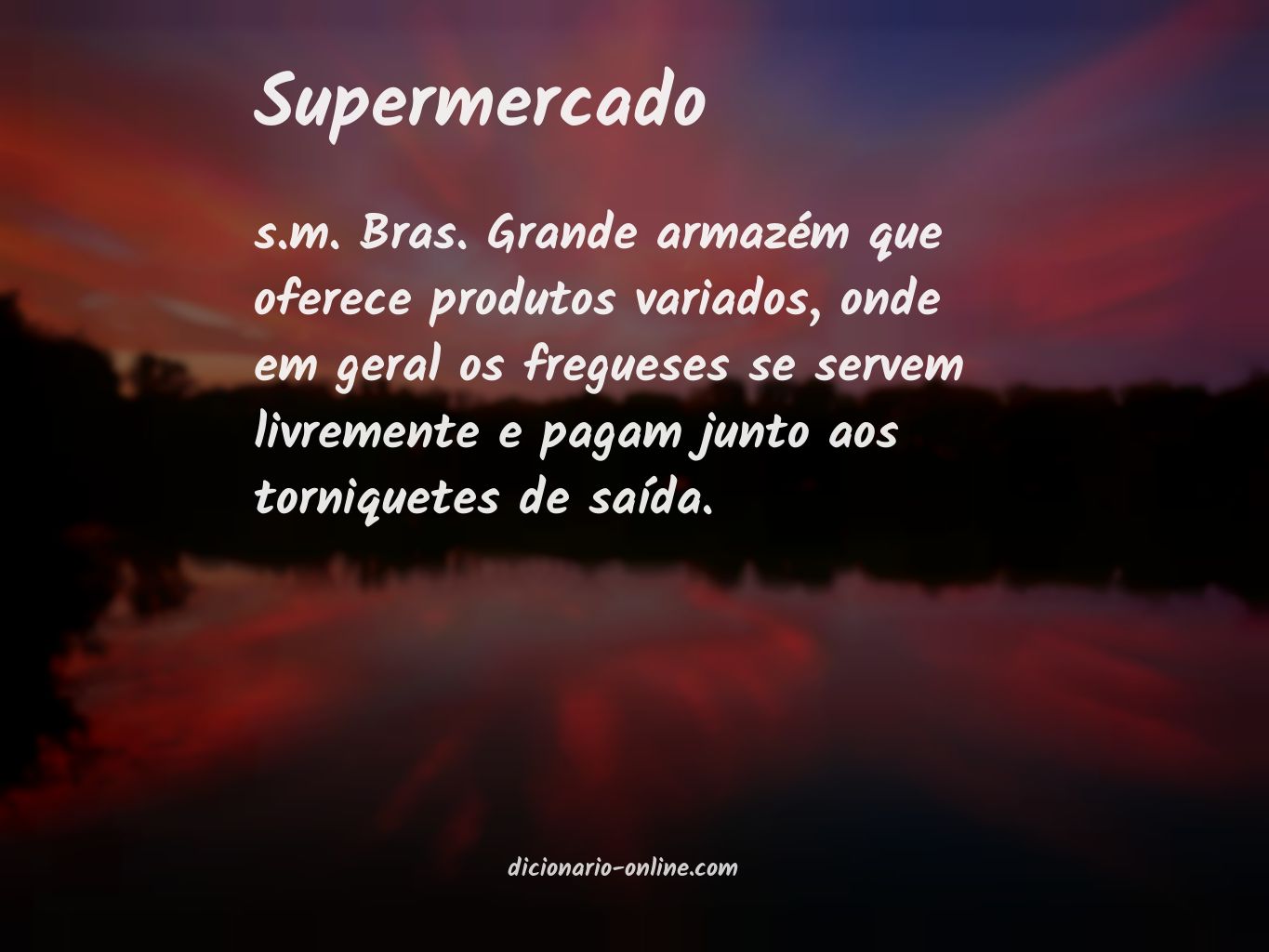 Significado de supermercado