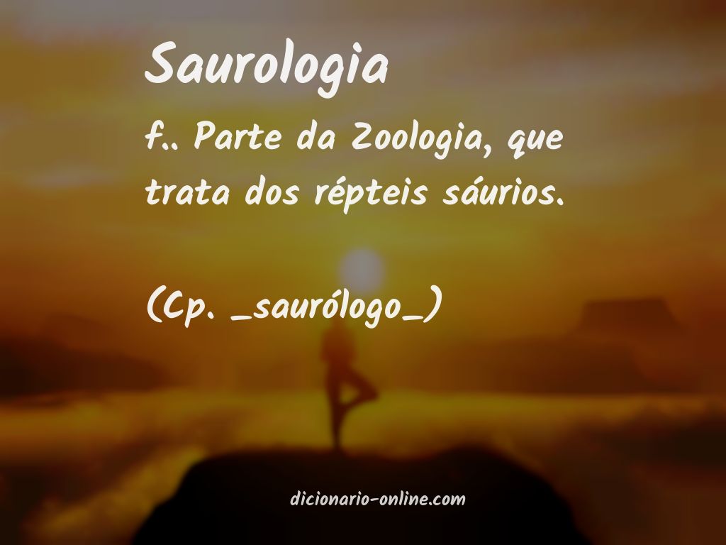 Significado de saurologia