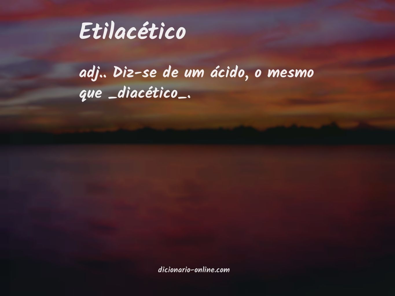 Significado de etilacético