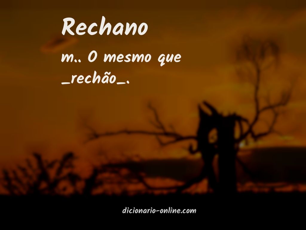 Significado de rechano