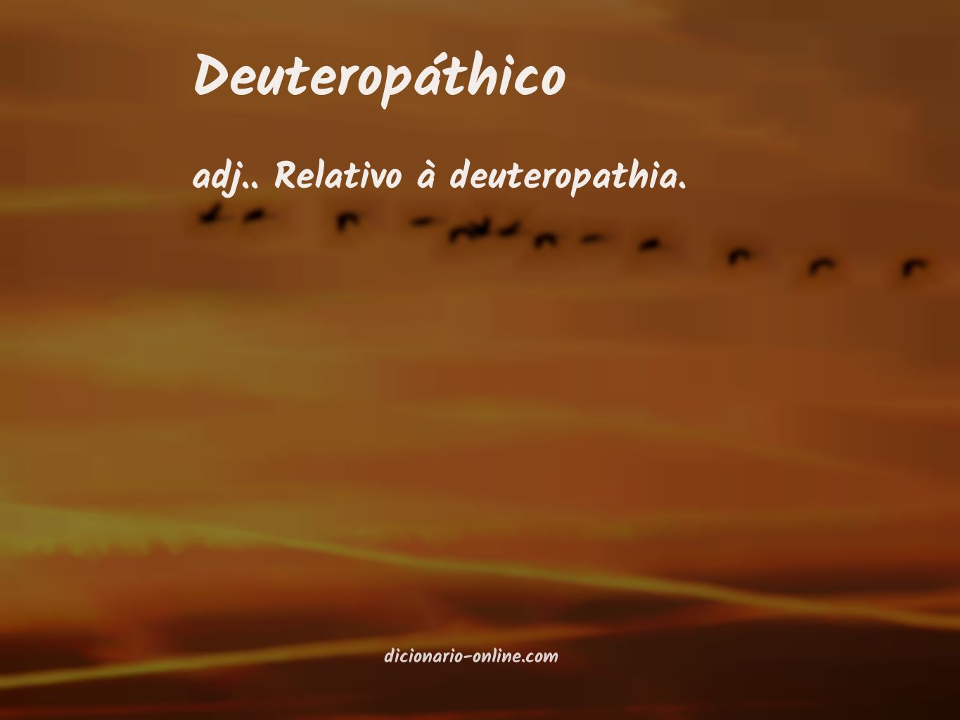 Significado de deuteropáthico