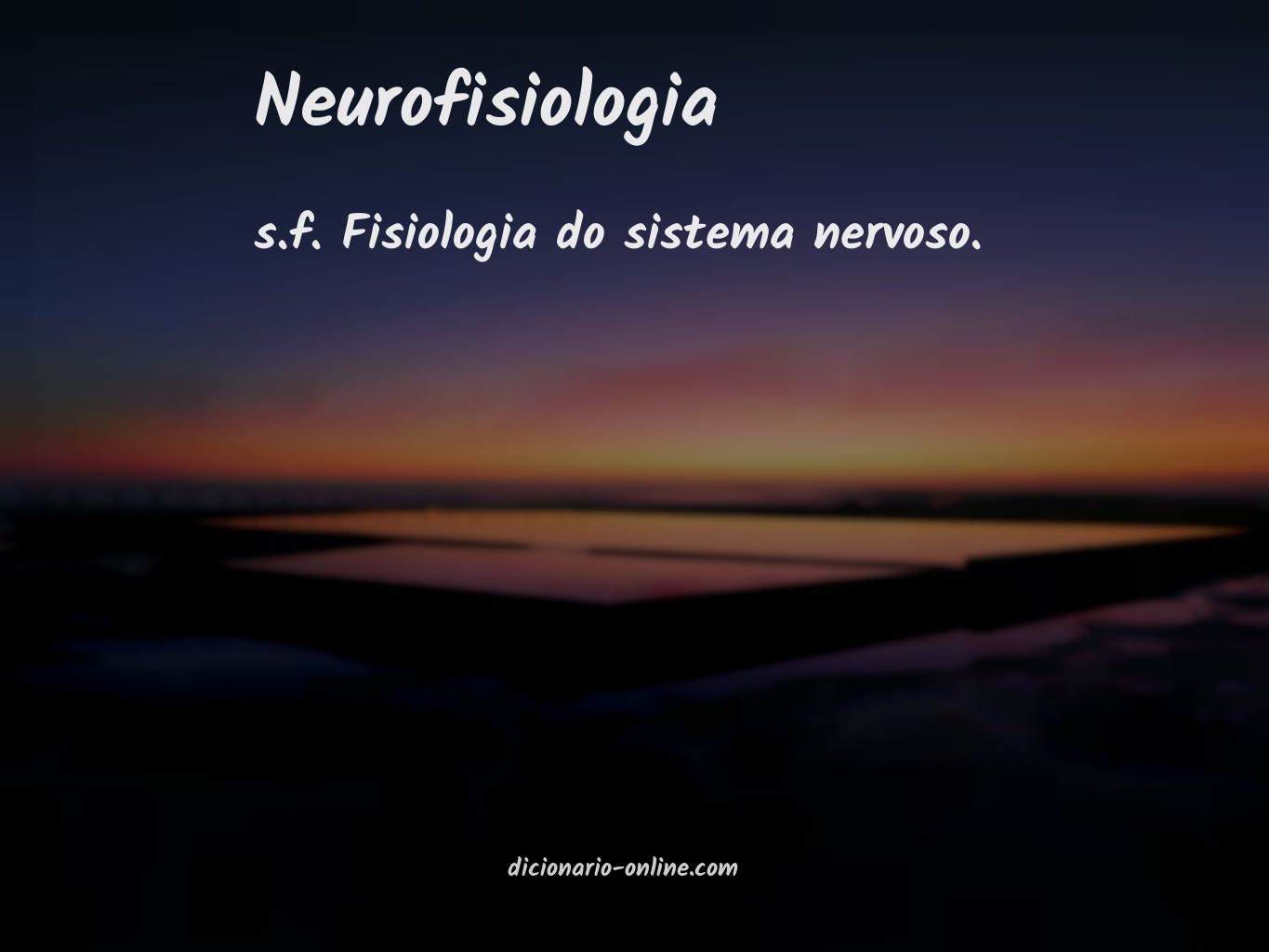 Significado de neurofisiologia