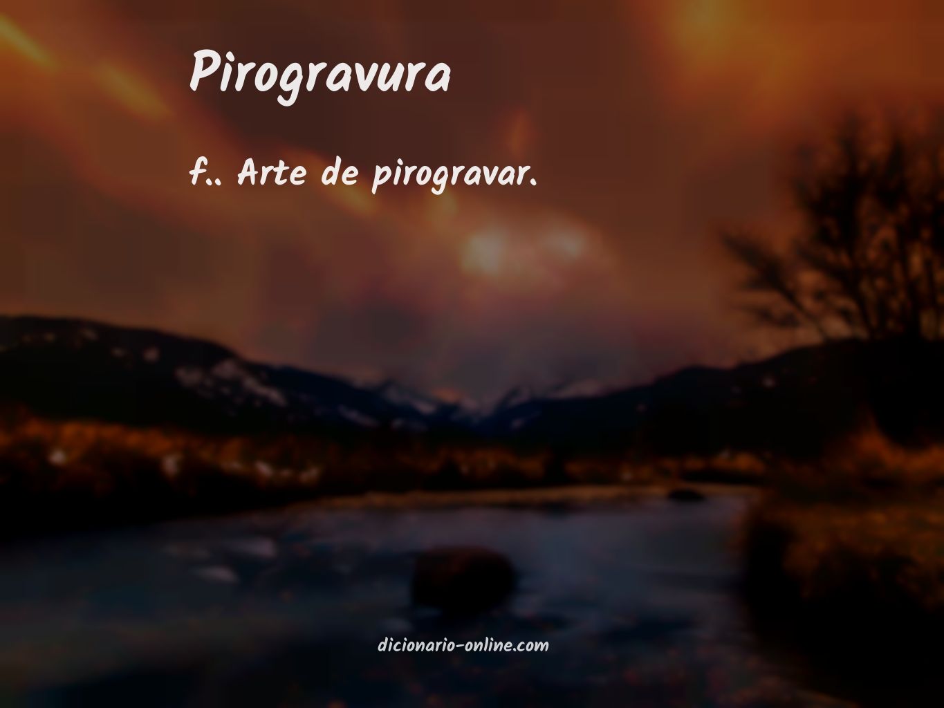 Significado de pirogravura