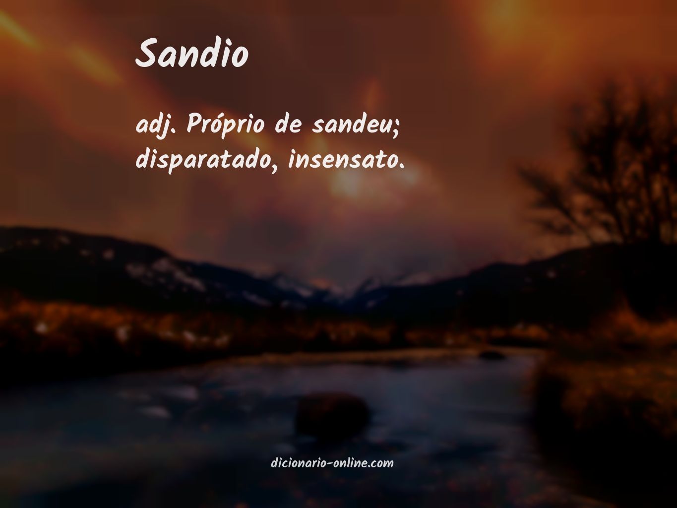 Significado de sandio