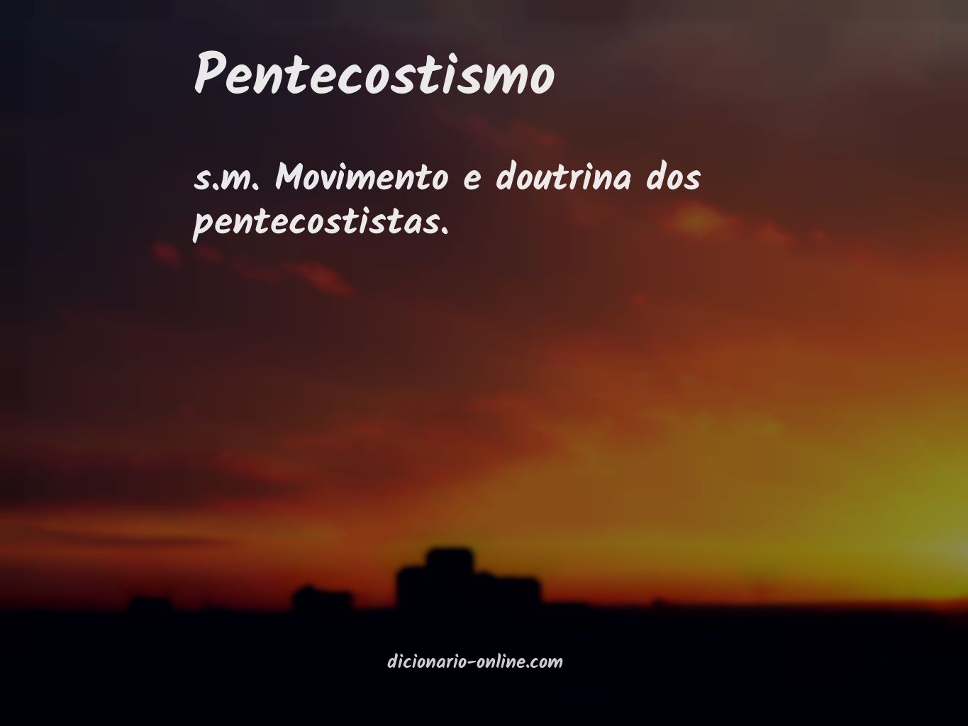 Significado de pentecostismo