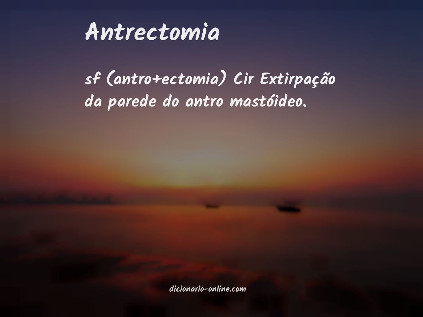 Significado de antrectomia