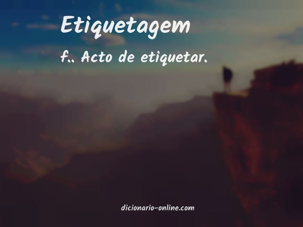 Significado de etiquetagem