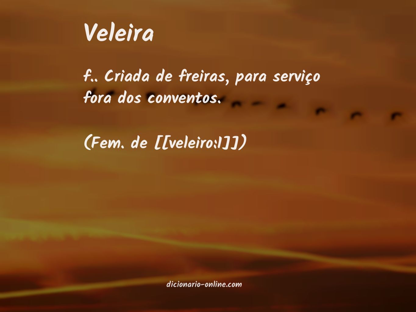 Significado de veleira