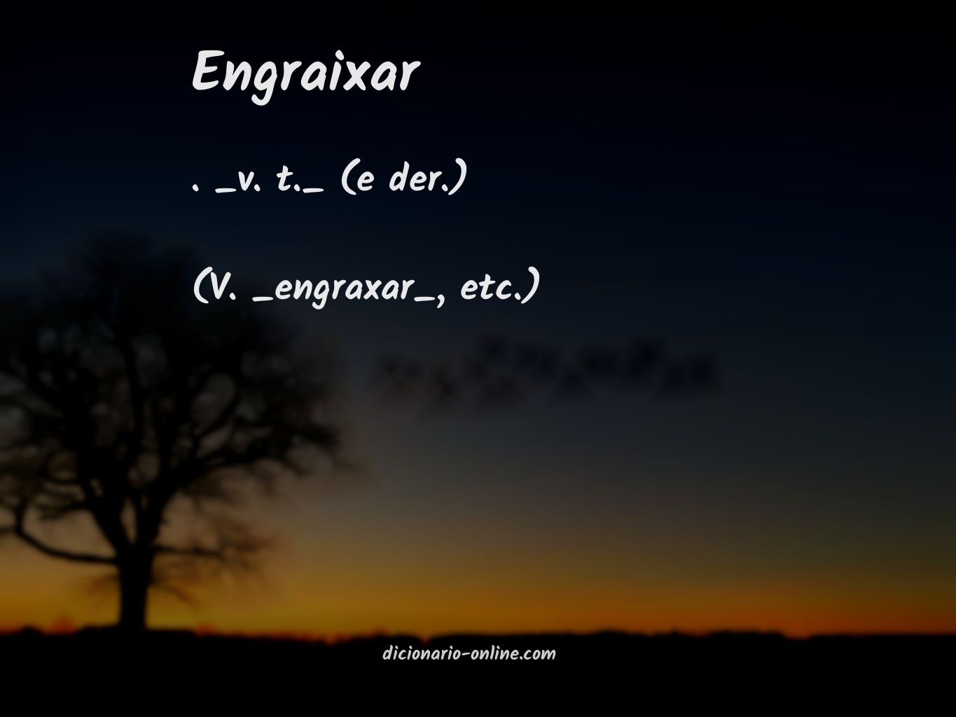 Significado de engraixar