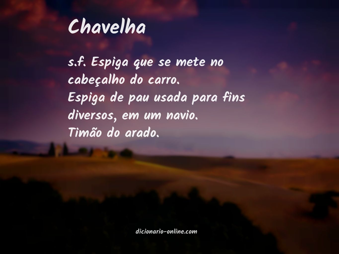 Significado de chavelha